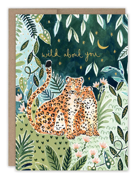 Leopard Couple Anniversary Card