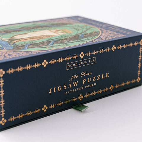 Enchanted Crowned Owl Cameo 500-Piece Puzzle