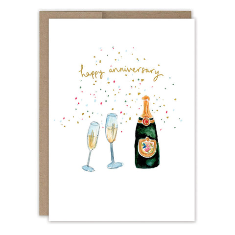Champagne Anniversary Card