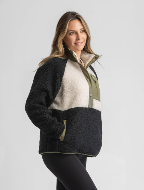 Women's Tara Quarter Snap Berber Pullover