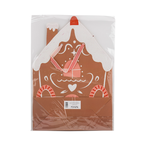 Gingerbread House Medium Gift Bag