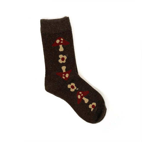 Mushroom Flower Socks