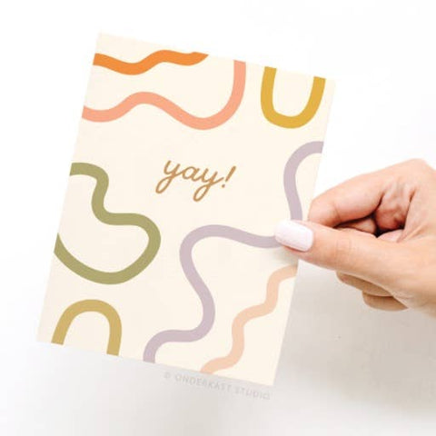 Yay Squiggles Greeting Card