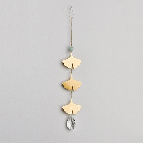 Suncatcher- Botanical Leaf/Amazonite