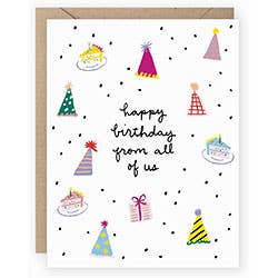Birthday Party Icons Card