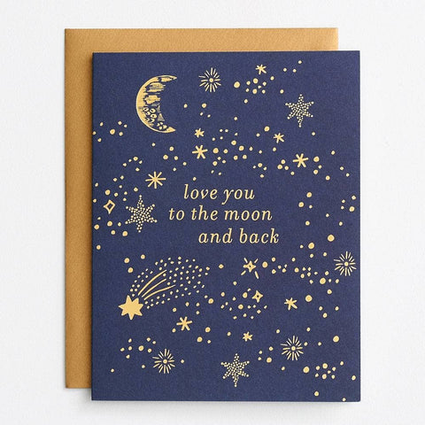 To the Moon and Back Love Card