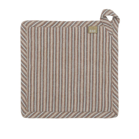 Pot Holder - Seersucker - Brown