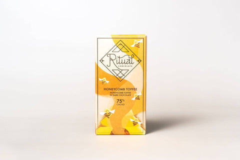 Honeycomb Toffee Dark Chocolate Bar 75% Cacao