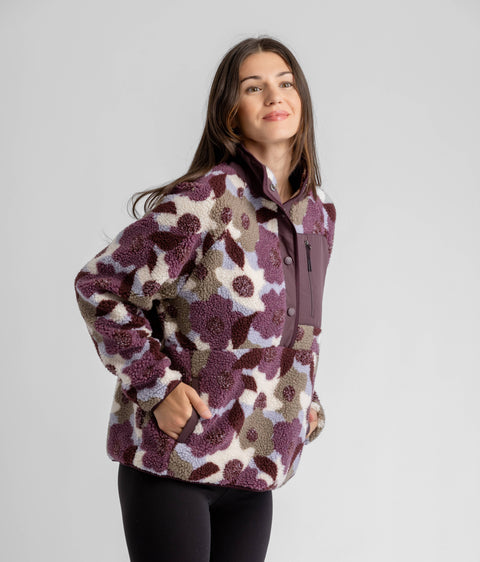 Women's Tara Quarter Snap Berber Pullover