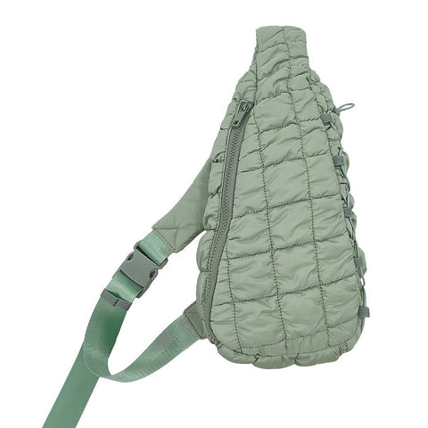 Quilted Stylish Lightweight Puffer Sling Bag