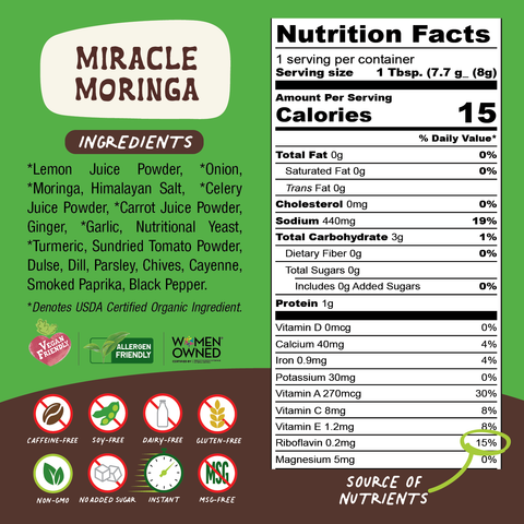 Superfood Broth Powder + Instant Soup Base with Moringa