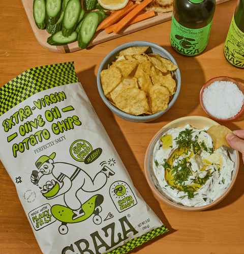 Graza's Perfectly Salty Chips Fried in EVOO