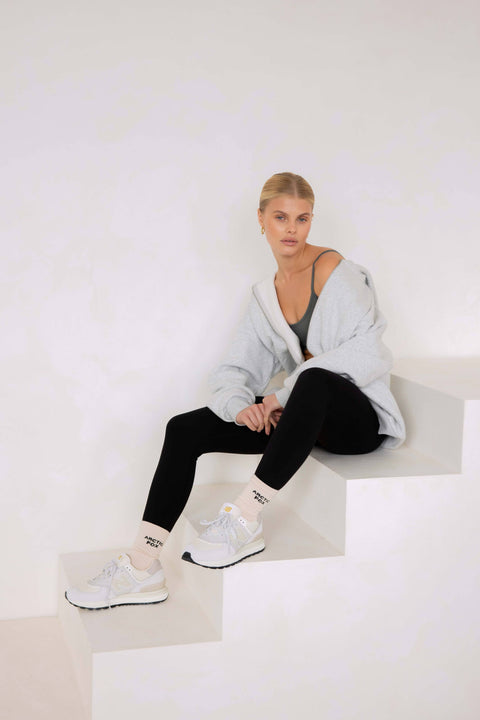 Sporty Socks - 100% Bamboo - Off White