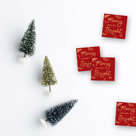 Decorative Christmas Matchbox - Merry & Bright Design