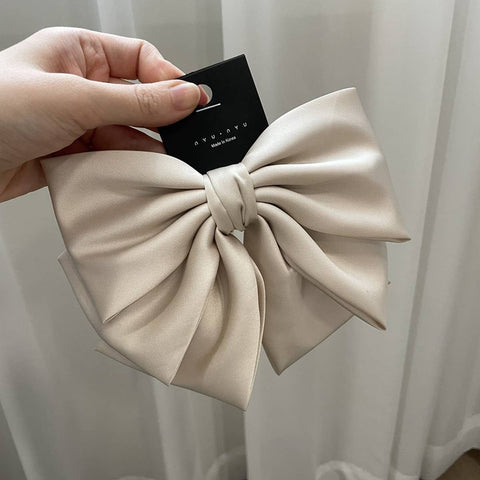 Satin Bow Hair Clips