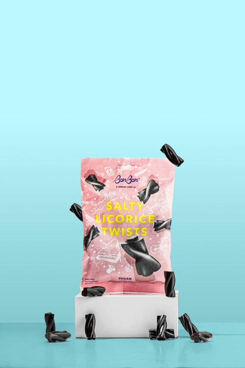 Salty Licorice Twists - Swedish Candy 4.2oz (120g)