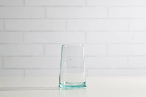 Moroccan Cone Glassware Large Clear | Set of 6