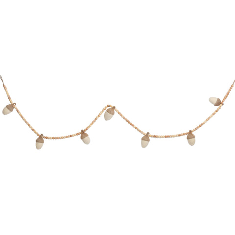 Acorn Beaded String Garland 72"