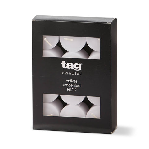 Color Studio Votive Candles Set of 12 - White