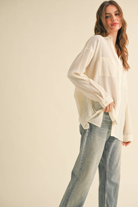Olive Buttondown Basic Cotton Shirt
