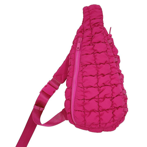 Quilted Stylish Lightweight Puffer Sling Bag