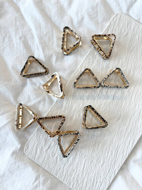 Triangle Gold Hair Clip
