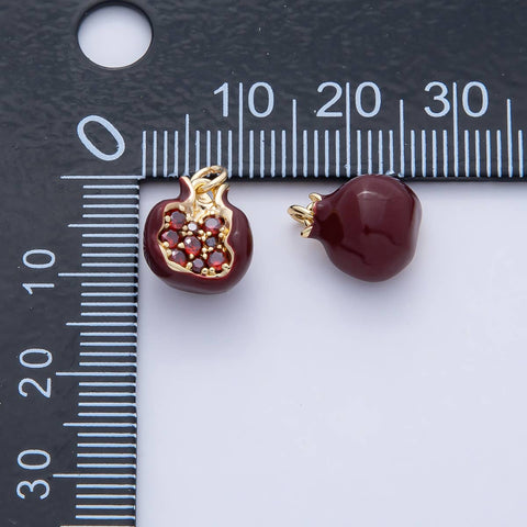 18K Gold Filled Pomegranate Fruit Charm