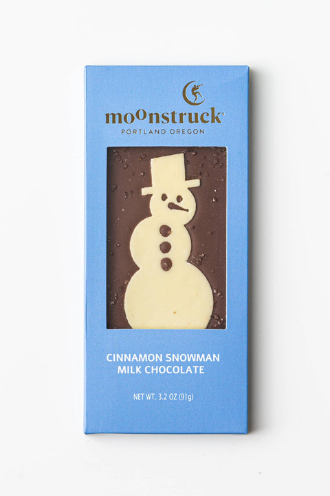 Cinnamon Snowman Milk Chocolate Bar