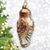 Classic Barn Owl Glass Christmas Ornament