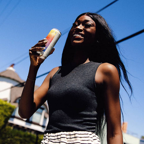 Peach mango | organic social tonic | 4-packs