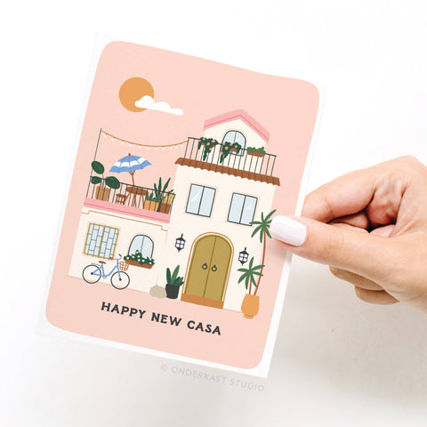 Happy New Casa Greeting Card