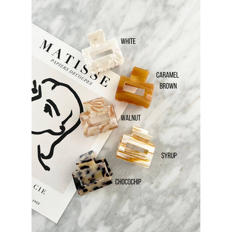 2-Inch Acetate Tortoise Hair Clips | Choco-chip