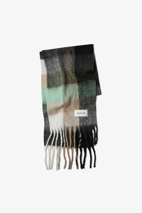 The Reykjavik Scarf - 100% Recycled - Black Check