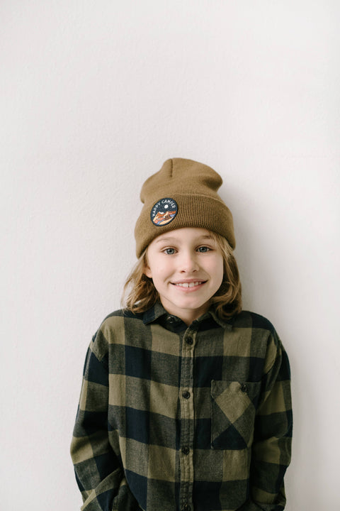 Happy Camper Earth Beanie: Youth/Adult (Fits Ages 5+)