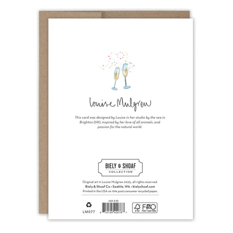 Champagne Anniversary Card