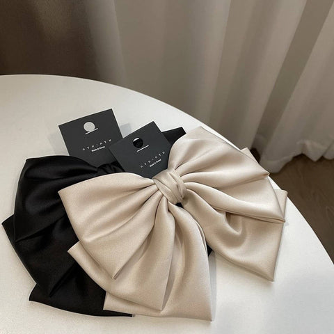 Satin Bow Hair Clips