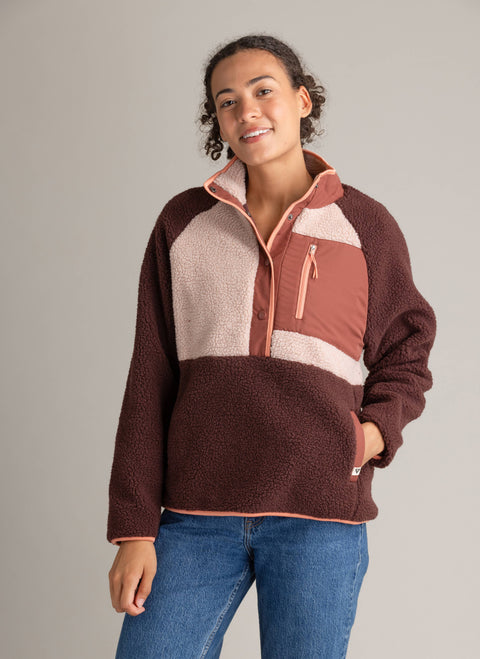 Women's Tara Quarter Snap Berber Pullover