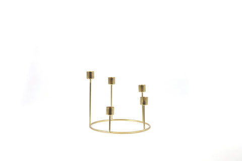 Kent Gold Candlestick Wreath