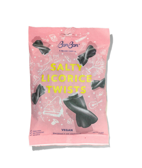 Salty Licorice Twists - Swedish Candy 4.2oz (120g)