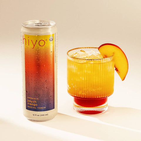 Peach mango | organic social tonic | 4-packs