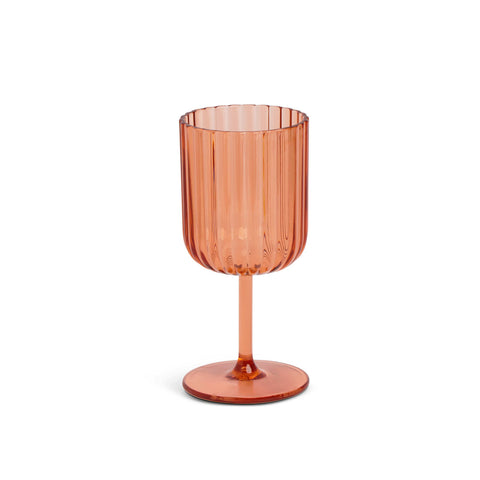 Outdoor Ribbed Wine Glass