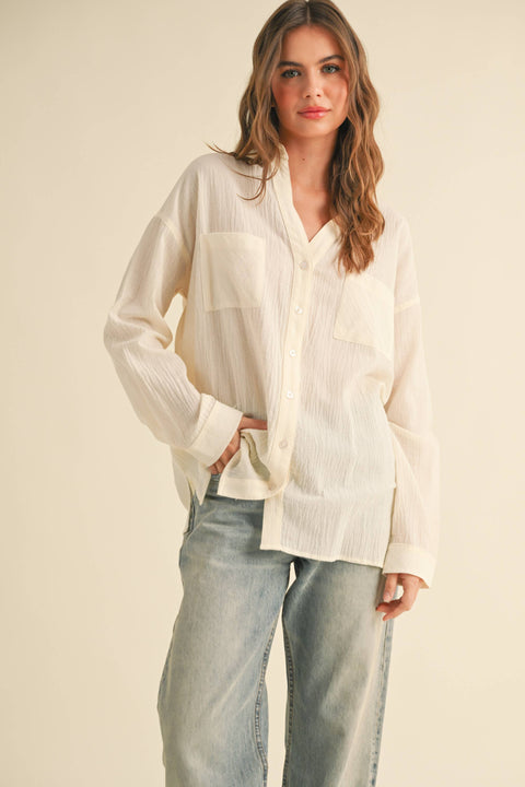 Olive Buttondown Basic Cotton Shirt