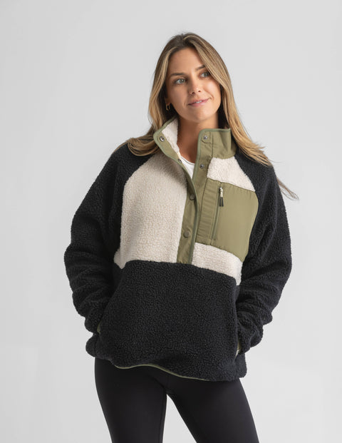 Women's Tara Quarter Snap Berber Pullover