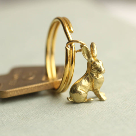 Tiny Rabbit Keyring