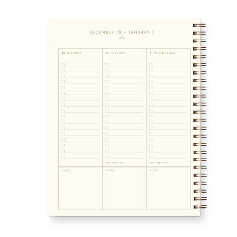 2025 Retro Dated Weekly Planner : Calendar Year