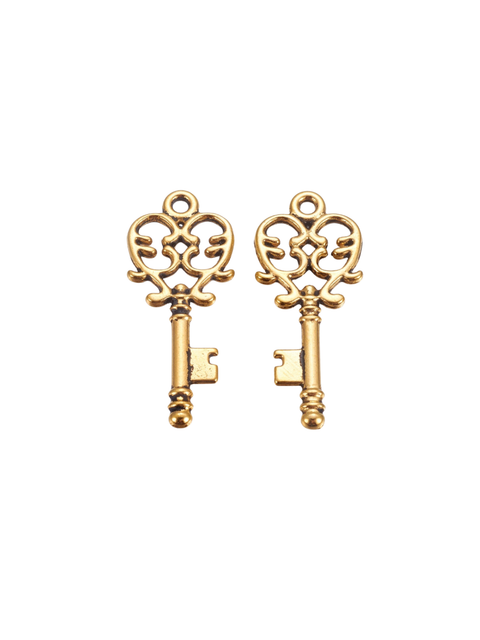 Gold Antique Key Charm