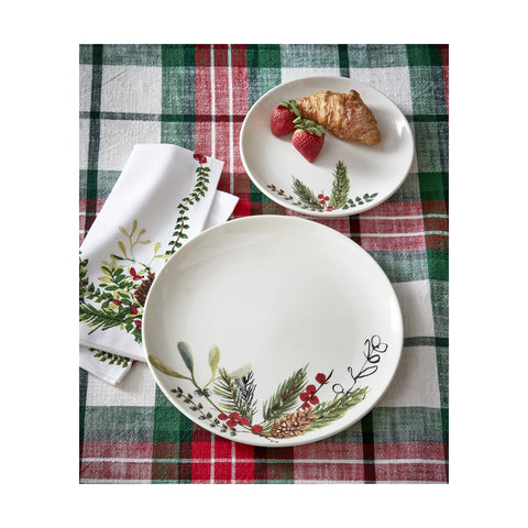 Christmas Winter Sprig Appetizer Plate