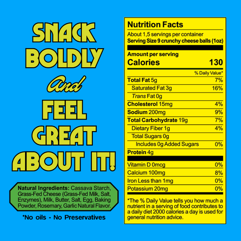 Cassavida Cheese Bites – Rosemary Garlic Gluten-Free Snack