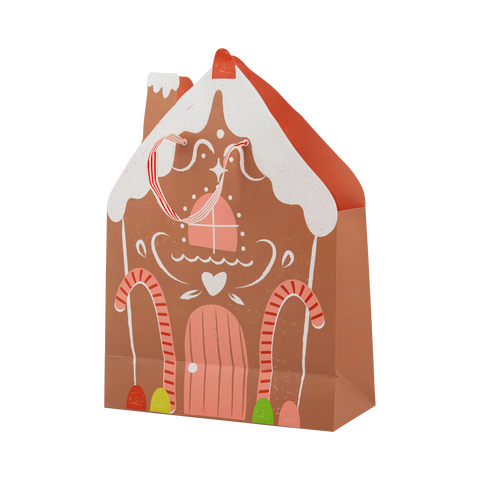 Gingerbread House Medium Gift Bag