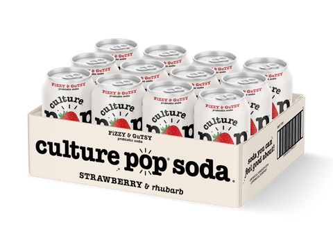 Strawberry & Rhubarb Culture Pop Soda